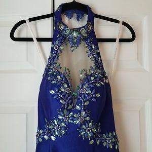 Beaded mermaid prom dress